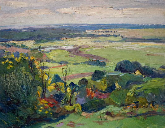 Oil painting After the rain Gantman Moses Faybovich