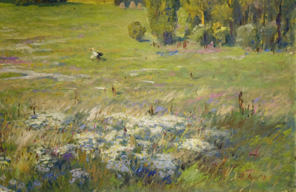 Victor Ivanovich Lapin's portrayal of natural scenes in oil
