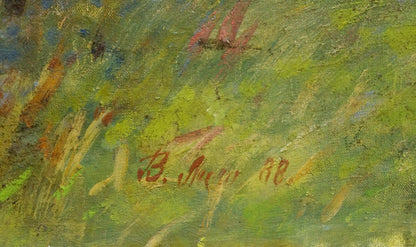 Nature captured on canvas in oil by Victor Ivanovich Lapin