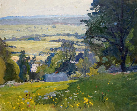 Oil painting Summer sunny day Gantman Moses Faybovich