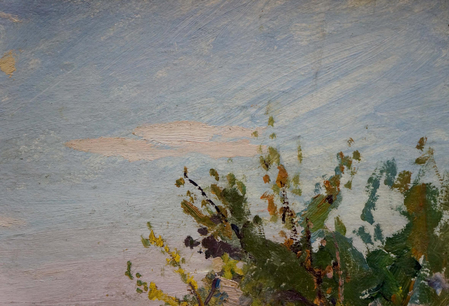 Oil painting Natural landscape Gantman Moses Faybovich