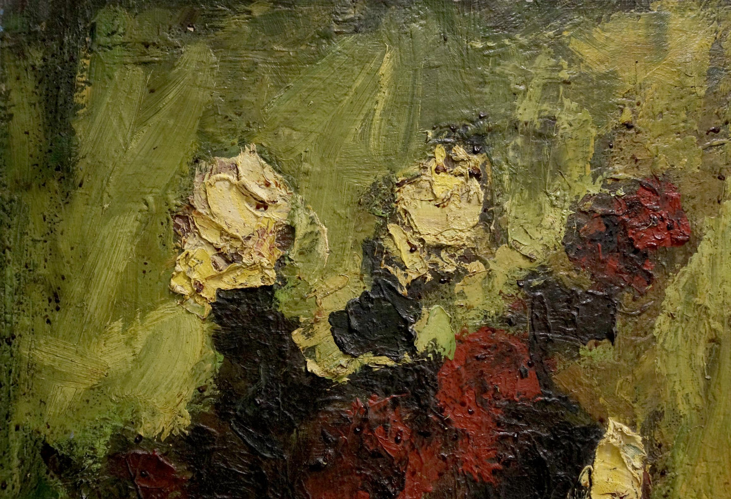 Oil painting Red and white roses Dupliy Sergey Alexandrovich