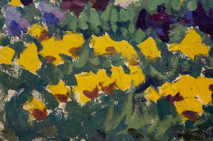 Oil painting Flower field Pokulity Konstantin Ivanovich