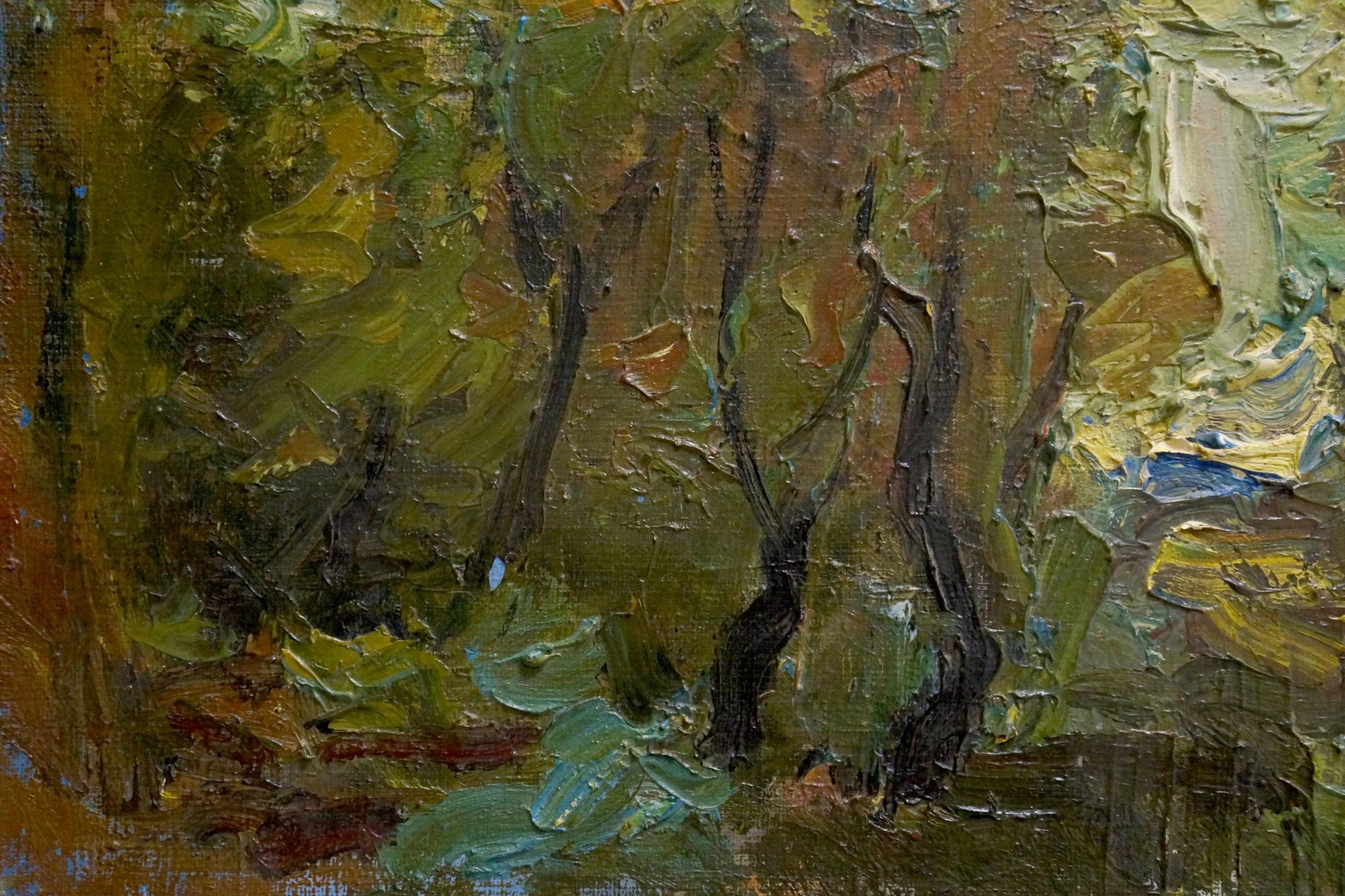 Sergey Dupliy's oil rendition of a church landscape