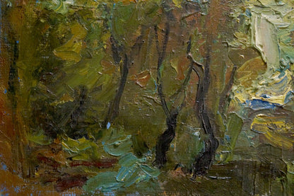 Sergey Dupliy's oil rendition of a church landscape