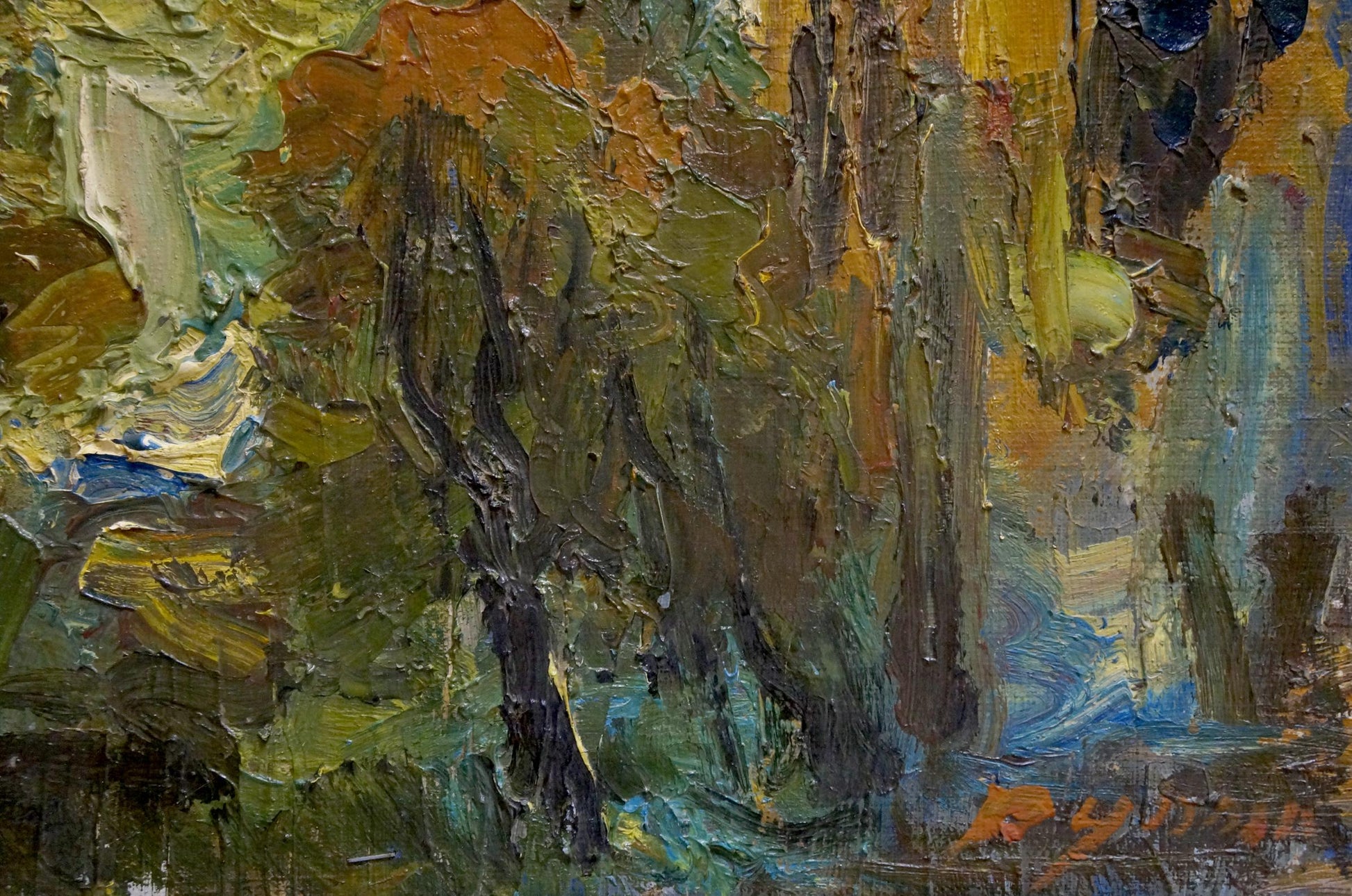 Sergey Dupliy's interpretation of a church landscape in oil