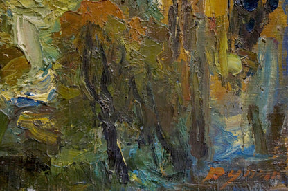 Sergey Dupliy's interpretation of a church landscape in oil