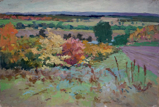 Oil painting After the rain Korostelev Vladimir Alexandrovich