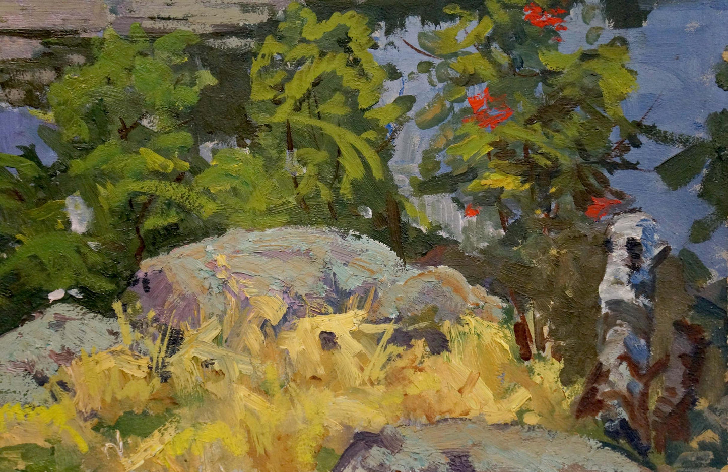 Oil painting Manor staircase Korostelev Vladimir Alexandrovich