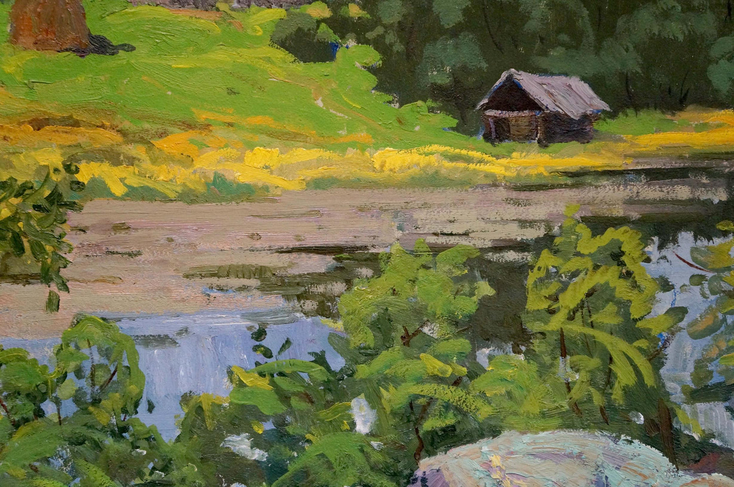 Oil painting Manor staircase Korostelev Vladimir Alexandrovich