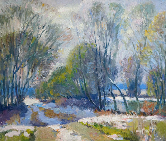 Oil painting November day Alexander Mynka