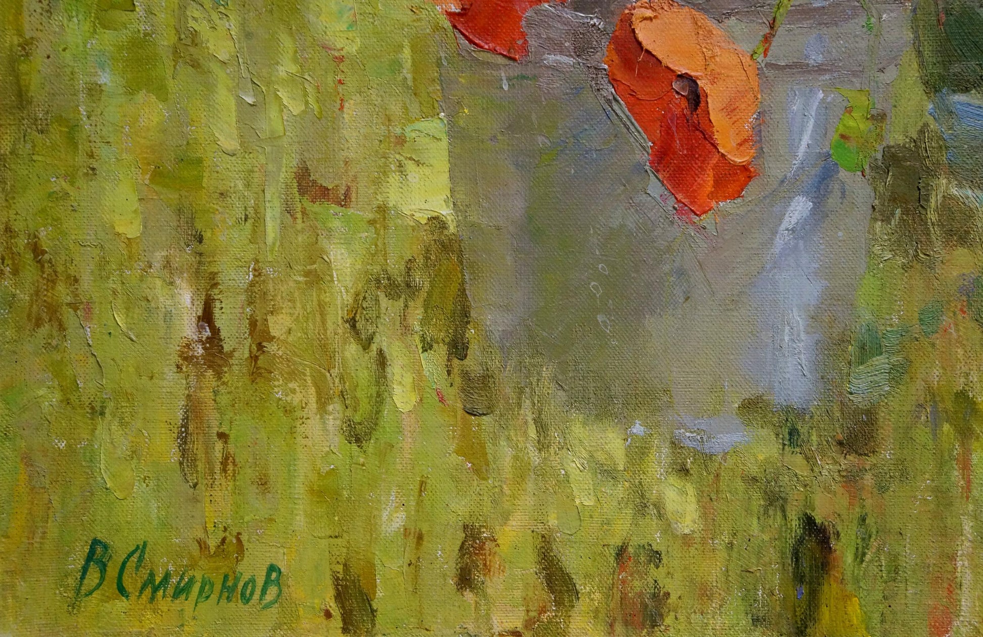 Valentin Sergeevich Smirnov's Oil Art: Poppies