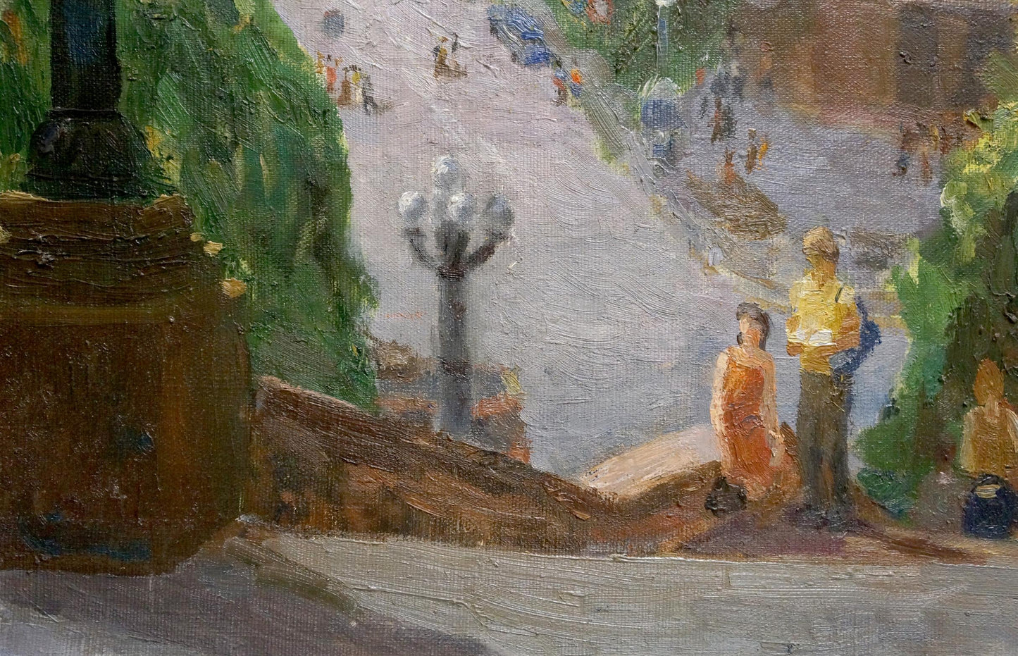 Oil painting City landscape Semenov Arseny Nikiforovich