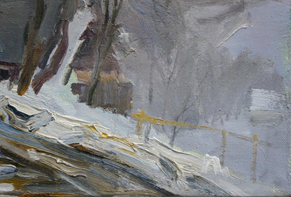 Oil painting A blizzard is coming Unknown artist