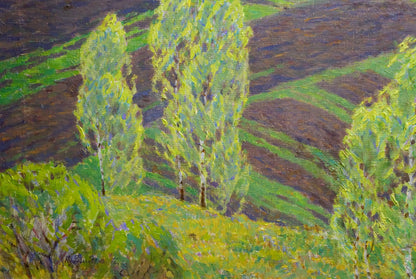 Oil painting Spring Zlyden Yuri Fedorovich
