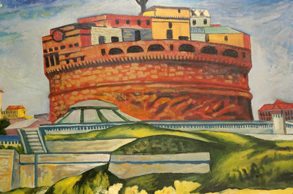 Oil portrayal of Rome by Sergey Borisovich Yukhimov