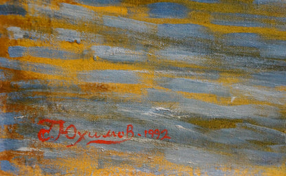 Oil painting showcasing Rome by Sergey Borisovich Yukhimov