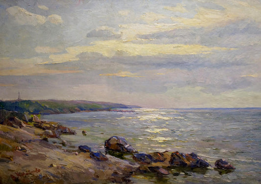 Oil painting Sea shore Nepiypivo Vasily Ignatievich