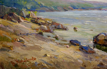 Oil painting Sea shore Nepiypivo Vasily Ignatievich