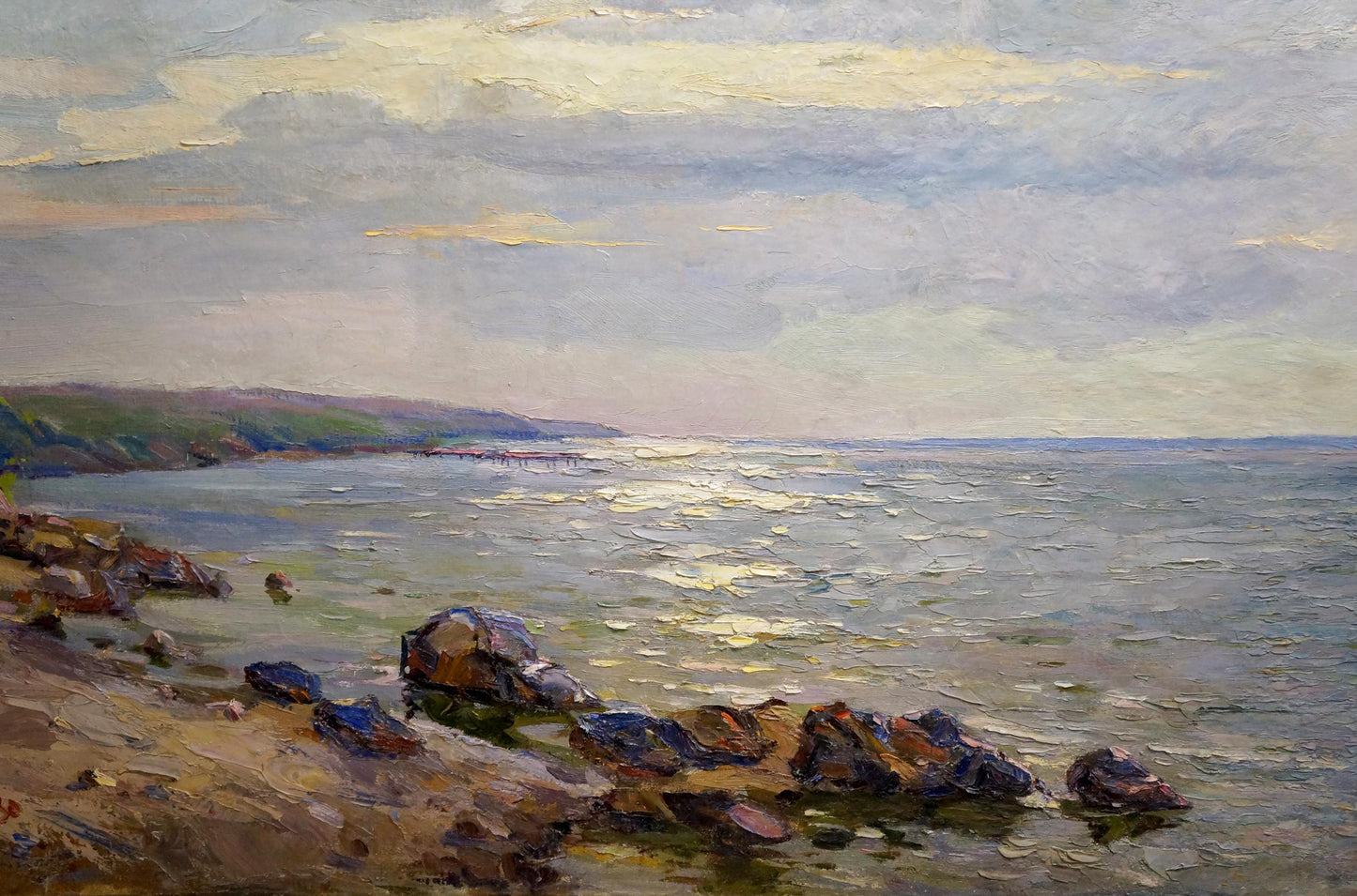 Oil painting Sea shore Nepiypivo Vasily Ignatievich