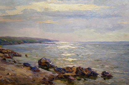 Oil painting Sea shore Nepiypivo Vasily Ignatievich