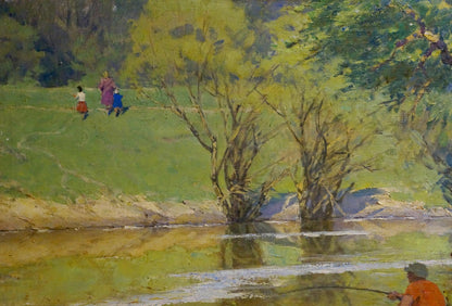 Oil painting Guy by the shore Filbert Alexander Alexandrovich