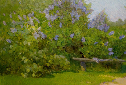 Oil painting Summer landscape Zharenko Lavrentiy Semenovich