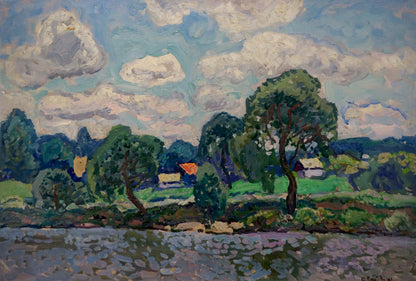 Oil painting Thunderstorm is coming Gaiduk Viktor Kirillovich