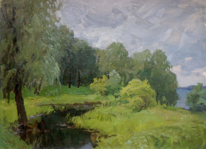 Oil painting Before the rain Gaiduk Viktor Kirillovich