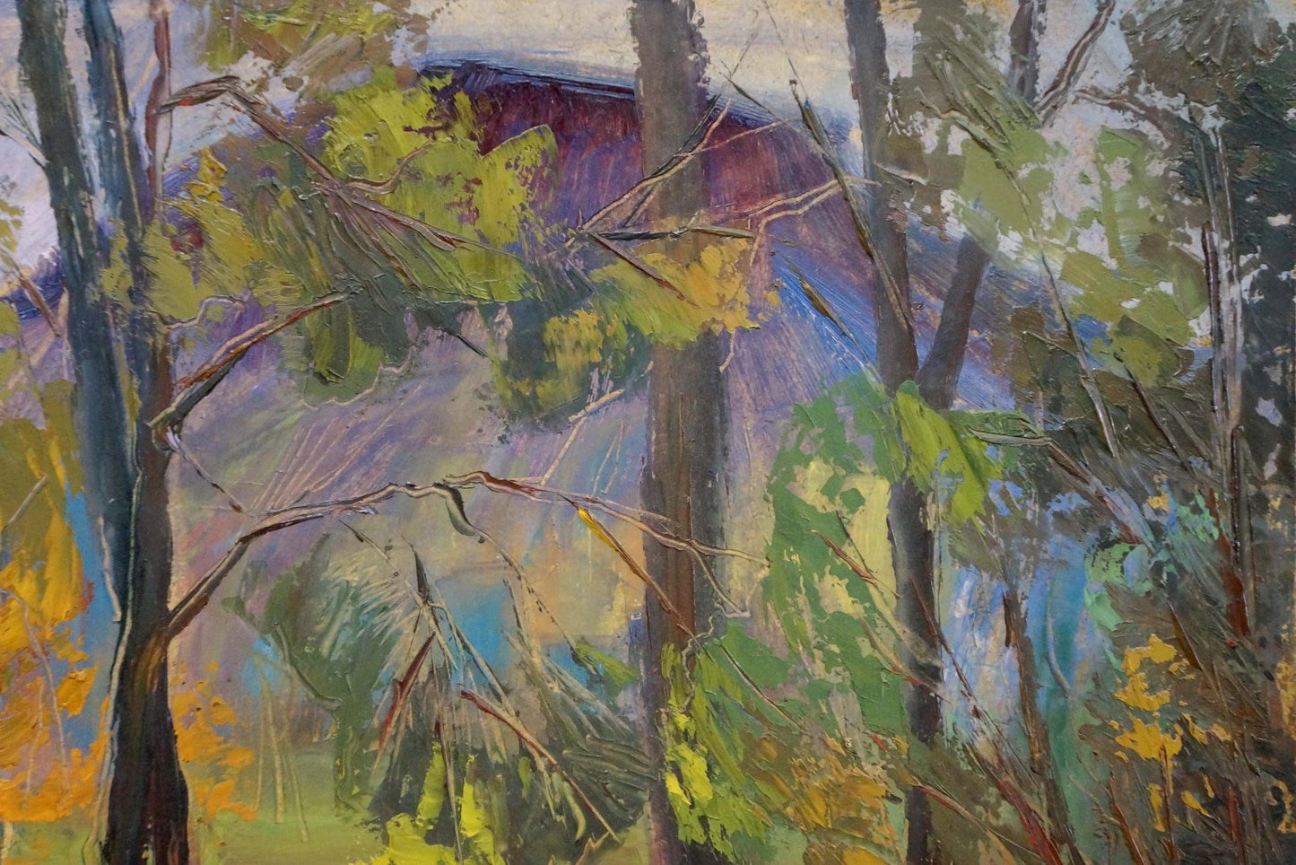 Oil painting Lake in the forest Nikolay Keretchanin