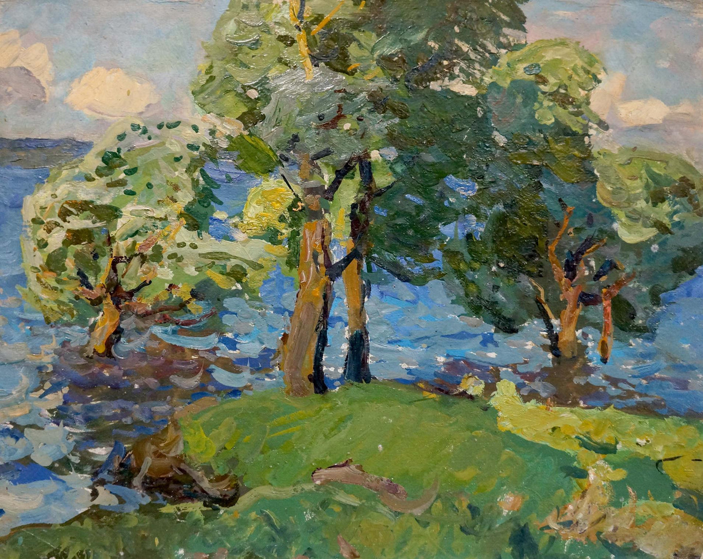 Oil painting Windy day Gaiduk Viktor Kirillovich