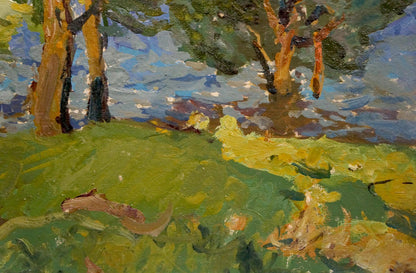 Oil painting Windy day Gaiduk Viktor Kirillovich