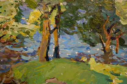 Oil painting Windy day Gaiduk Viktor Kirillovich