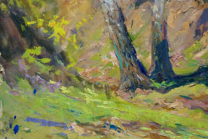 Oil painting In the woods Kolosovsky Georgy Sergeevich