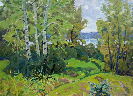 Oil painting Birch Grove Kolosovsky Georgy Sergeevich