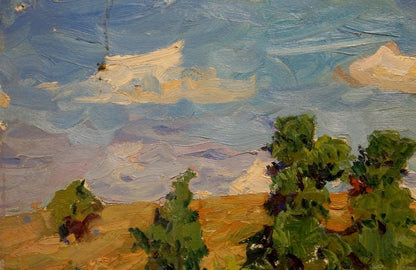 Oil painting Landscape with a river Kolosovsky Georgy Sergeevich