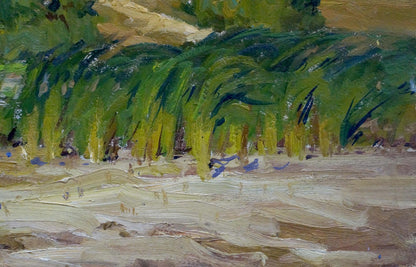 Oil painting Landscape with a river Kolosovsky Georgy Sergeevich