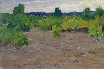 Oil painting It's starting to rain Fomin Anatoly Nikiforovich