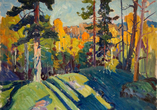 Oil painting Golden autumn Fomin Anatoly Nikiforovich