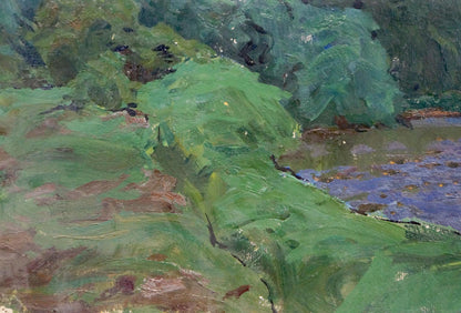 Oil painting Bad weather Fomin Anatoly Nikiforovich