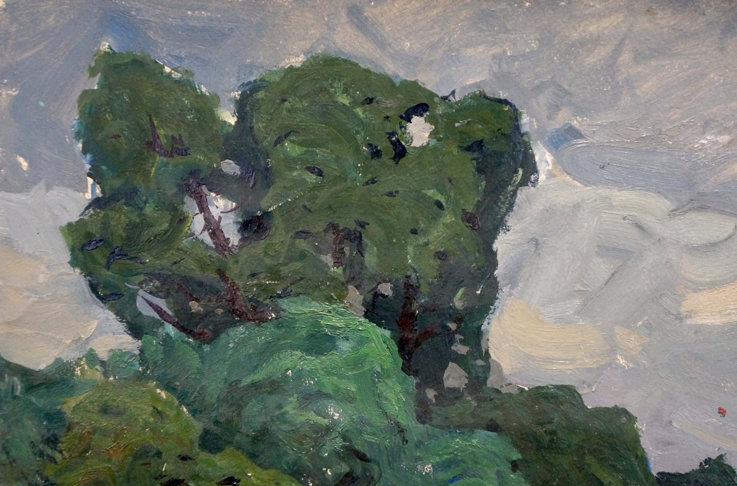 Oil painting Bad weather Fomin Anatoly Nikiforovich