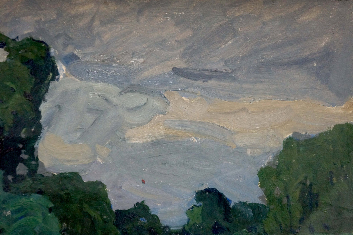 Oil painting Bad weather Fomin Anatoly Nikiforovich