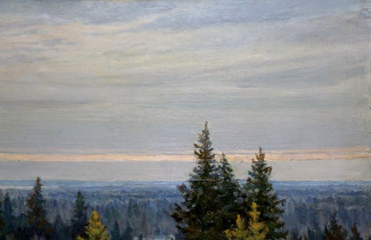 Oil painting Forest landscape Starshinov V. V.