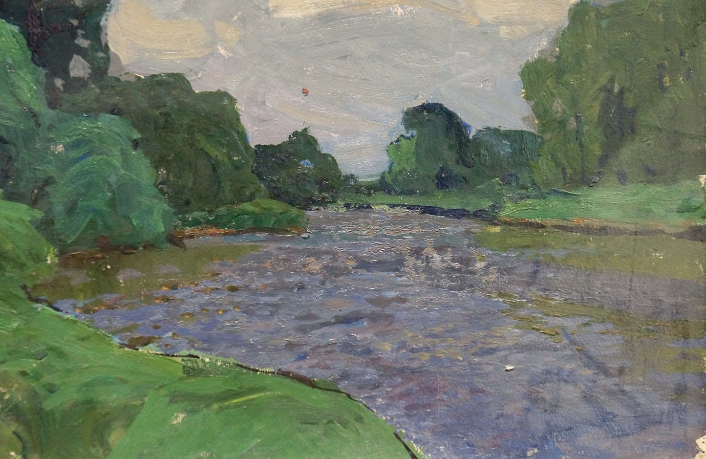 Oil painting Bad weather Fomin Anatoly Nikiforovich