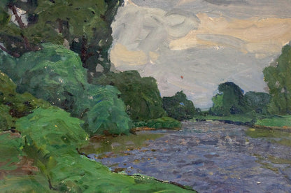 Oil painting Bad weather Fomin Anatoly Nikiforovich