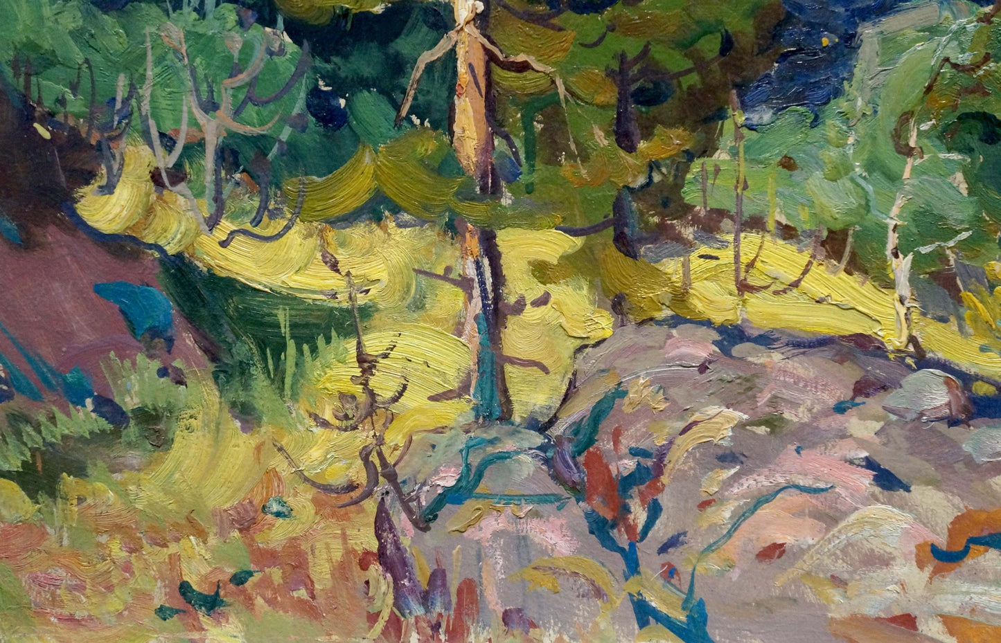 Oil painting Lake Fomin Anatoly Nikiforovich