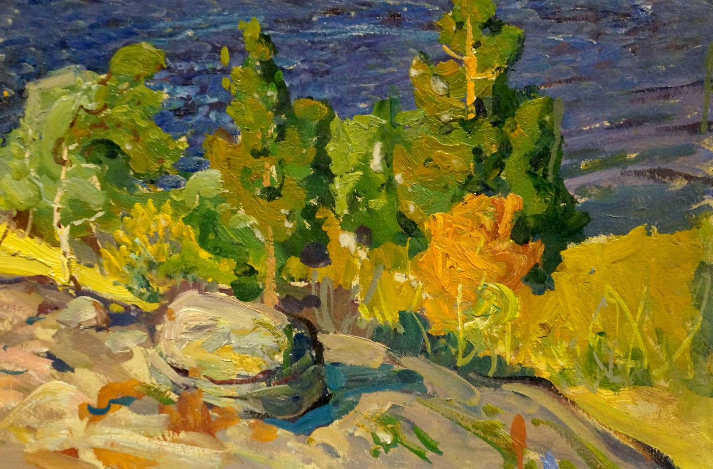 Oil painting Lake Fomin Anatoly Nikiforovich