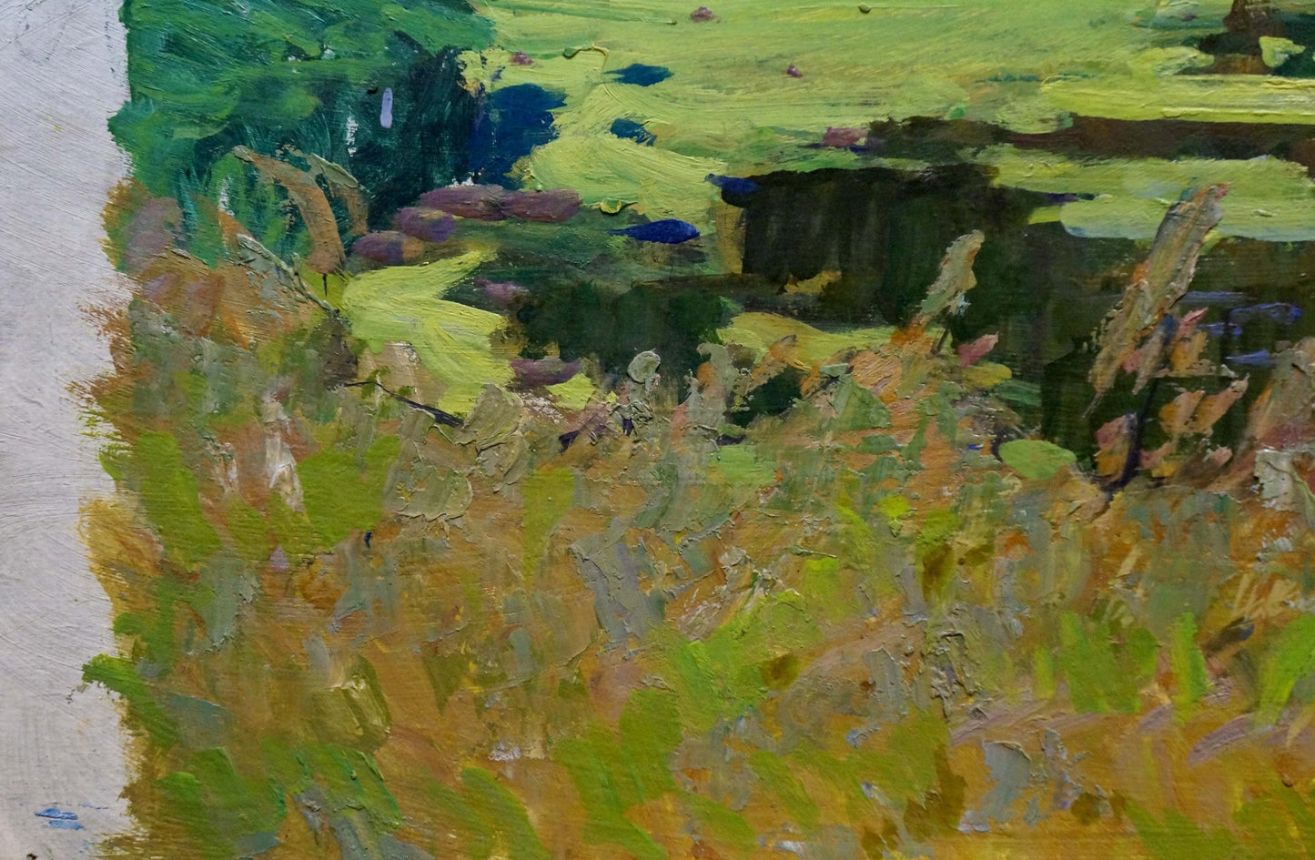 Oil painting Swampy area Anatoly Fomin