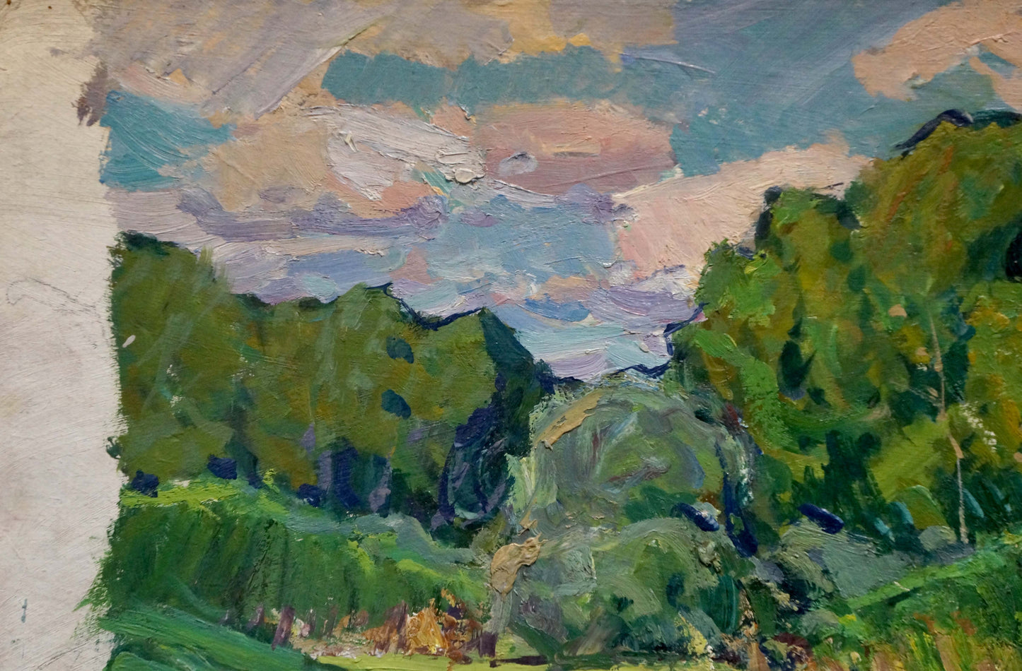 Oil painting Swampy area Anatoly Fomin