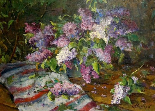 Oil painting Lilac  Anatoly Varvarov